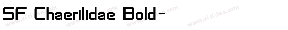 SF Chaerilidae Bold字体转换